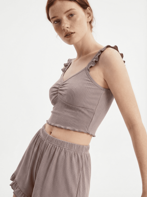 Կանացի Շապիկ Կիսատաբատով