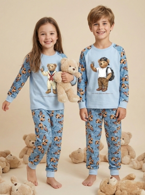 Children's T-shirt and Pants Set Selfie Bear