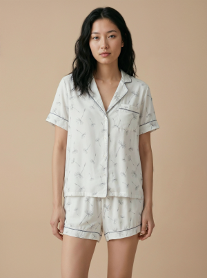 Կանացի Հավաքածու Վերնաշապիկ Շորտով Sillk Comfort