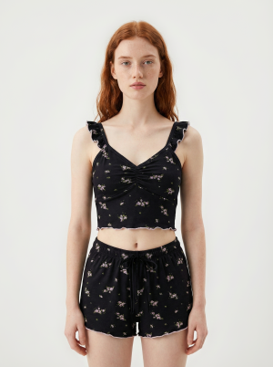 Կանացի Գիշերազգեստ Կիսատաբատով